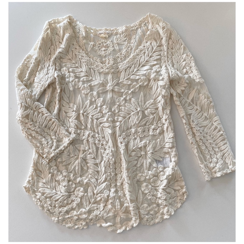 Anthropologie lace top